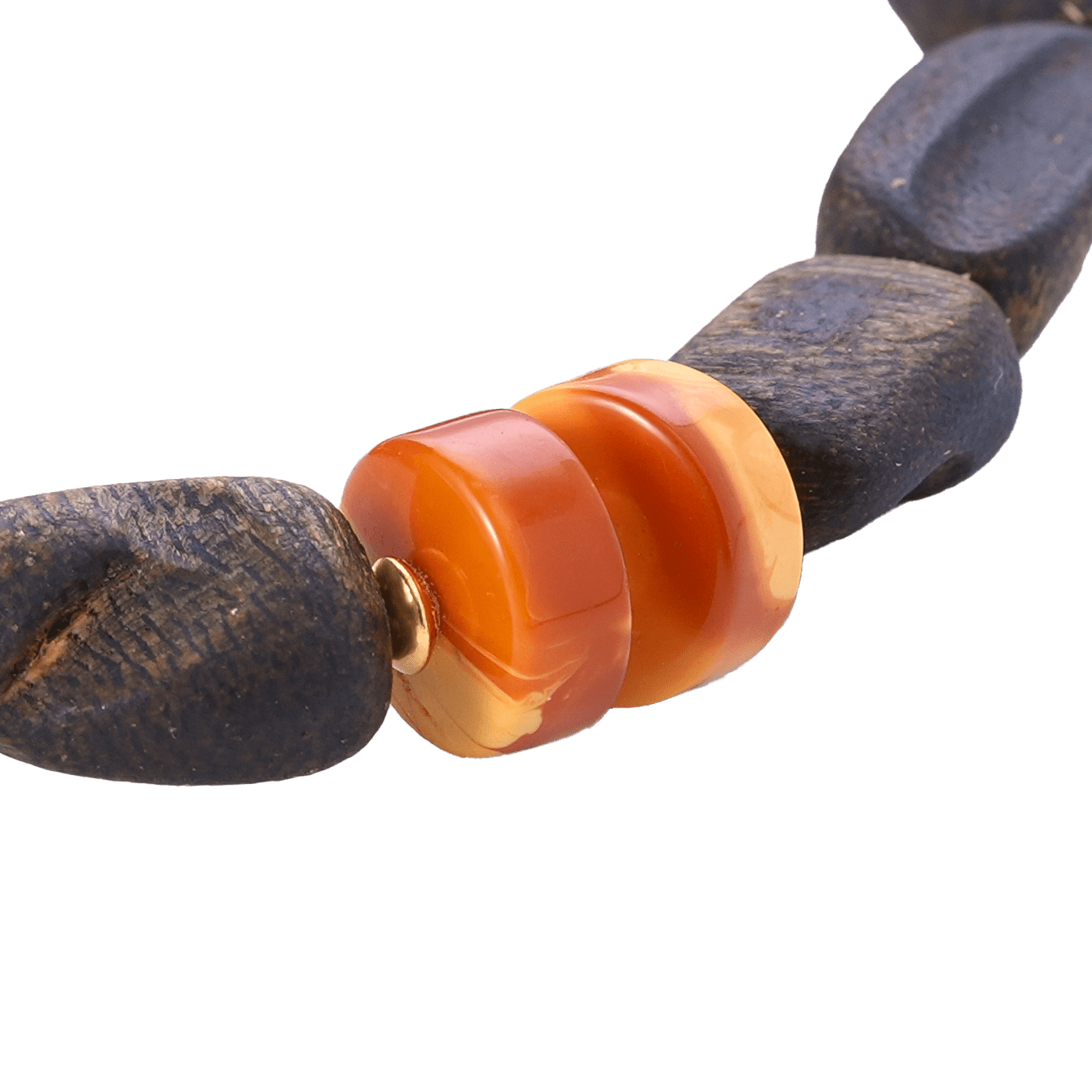 Grace Within – Agarwood, Sapphire & Amber Beaded Bracelet - ZODORI