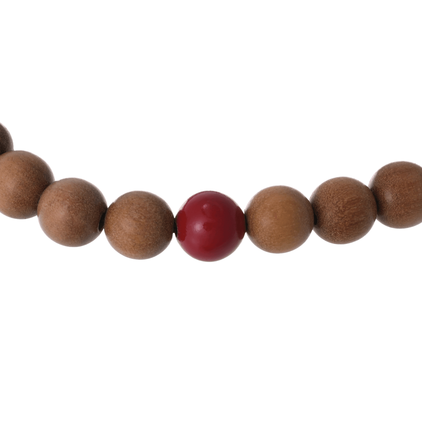 Inner Harmony – Sandalwood & Cinnabar Beaded Bracelet - Bracelets - ZODORI