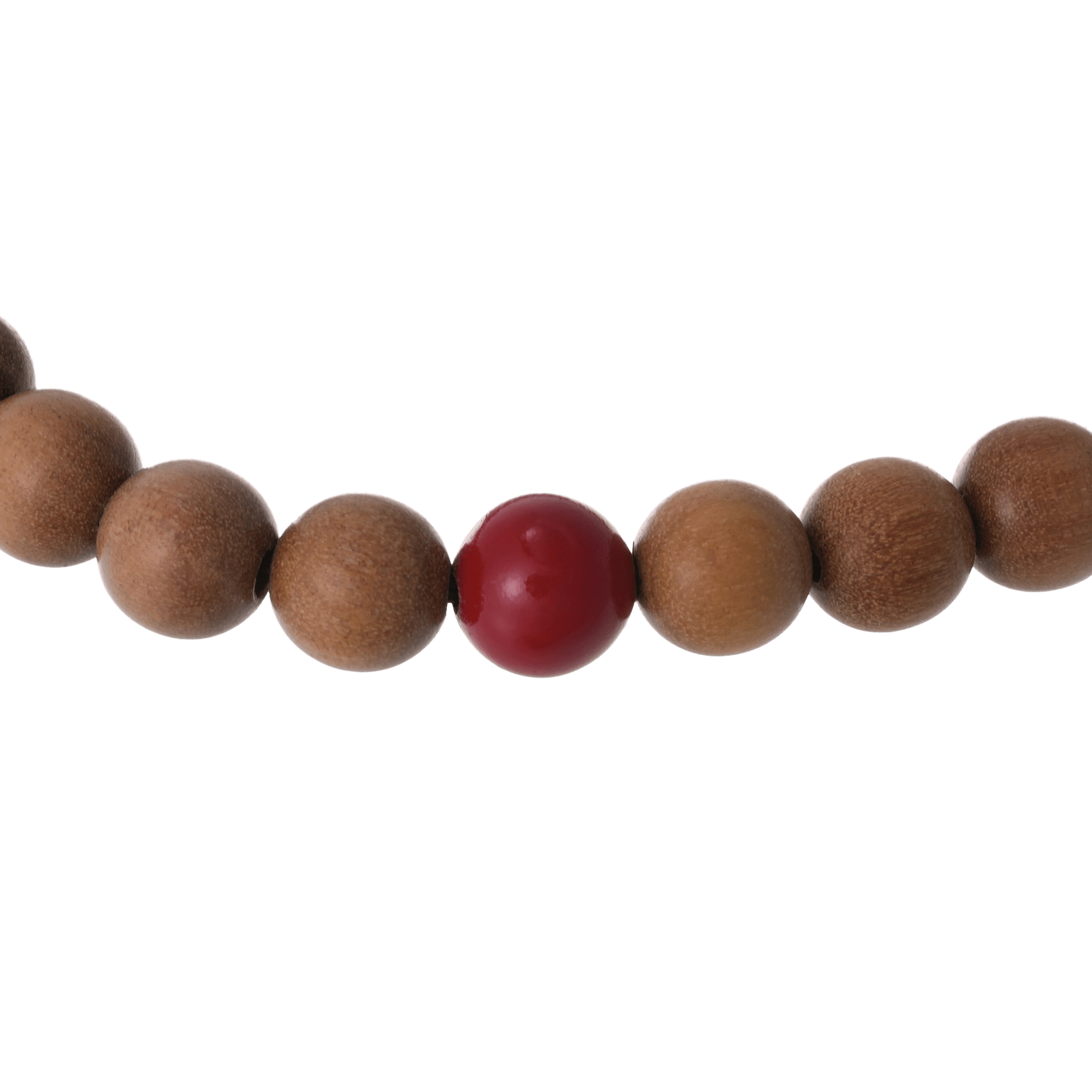 Inner Harmony – Sandalwood & Cinnabar Beaded Bracelet - Bracelets - ZODORI