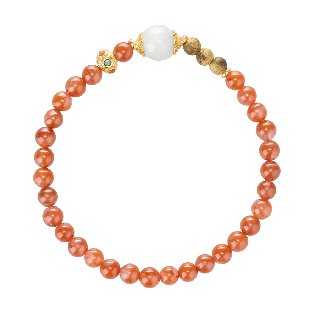 Collier Et Boucles D'oreilles En Jade De Malaisie Rouge – Fait Main, Plaqué Or – Set Complet