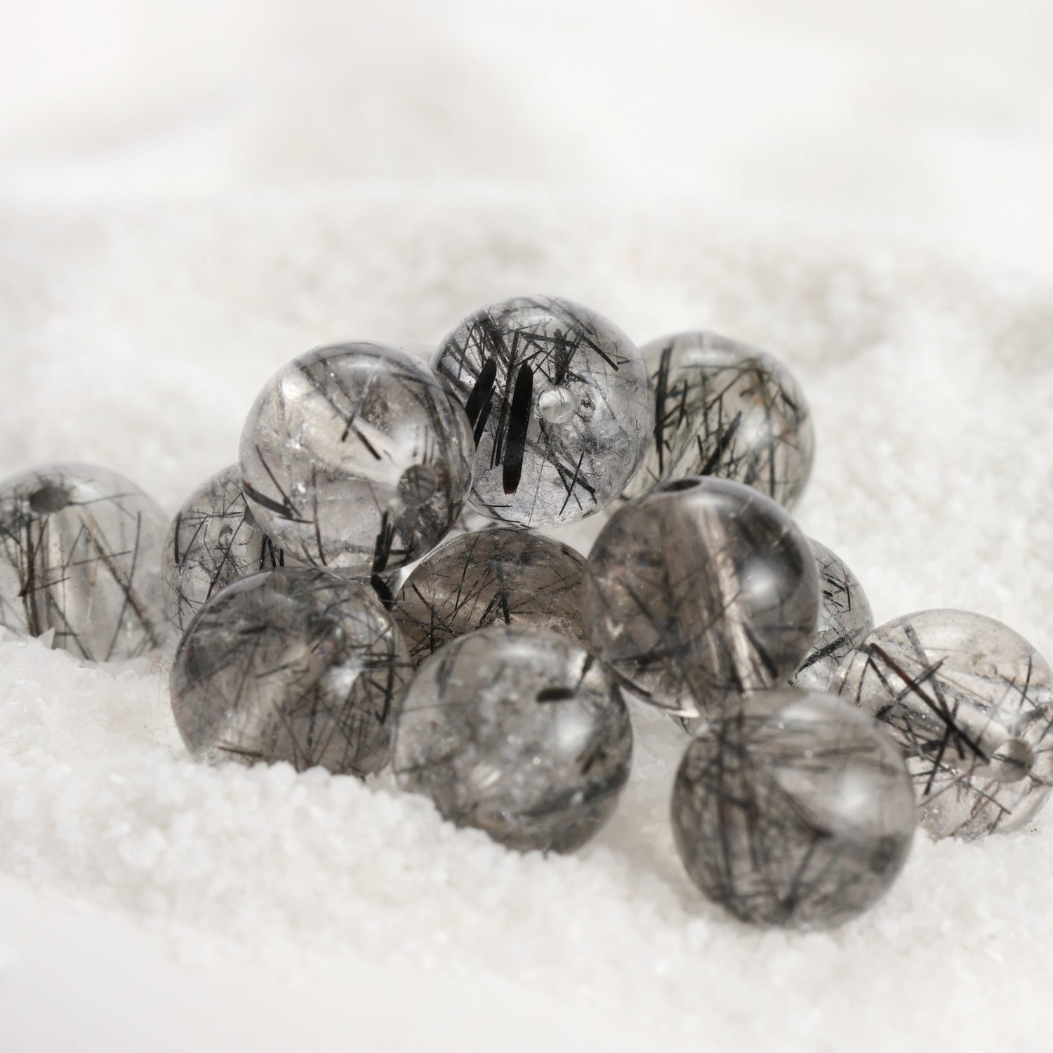 Black Rutilated Quartz — Threads of Strength - ZODORI