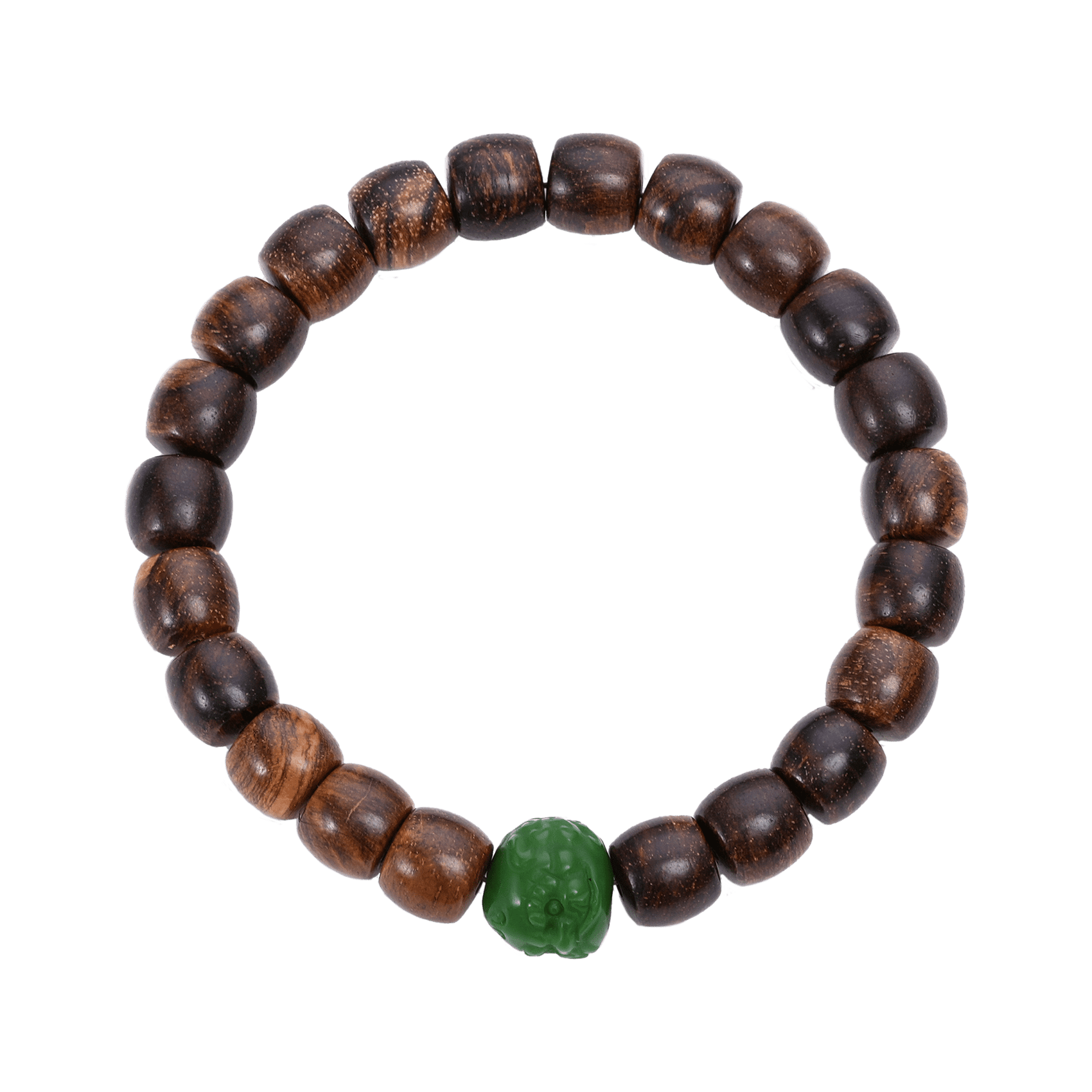 Vital Spirit – Tigerwood, Amber & Lion Beaded Bracelet - ZODORI