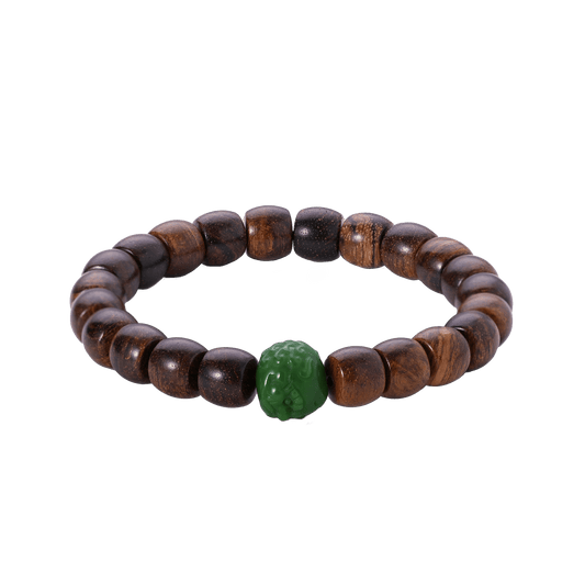 Vital Spirit – Tigerwood, Amber & Lion Beaded Bracelet - ZODORI