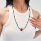Between Realms – Patinated Agate & Gemstone Amulet Necklace & Bracelet - Necklaces - ZODORI