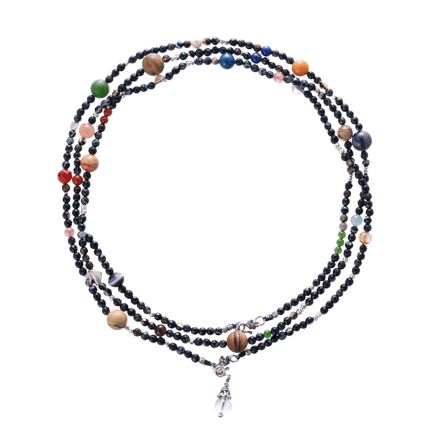 Celestial Orbit – Multifunctional Gemstone Crossbody Necklace Set - Necklaces - ZODORI