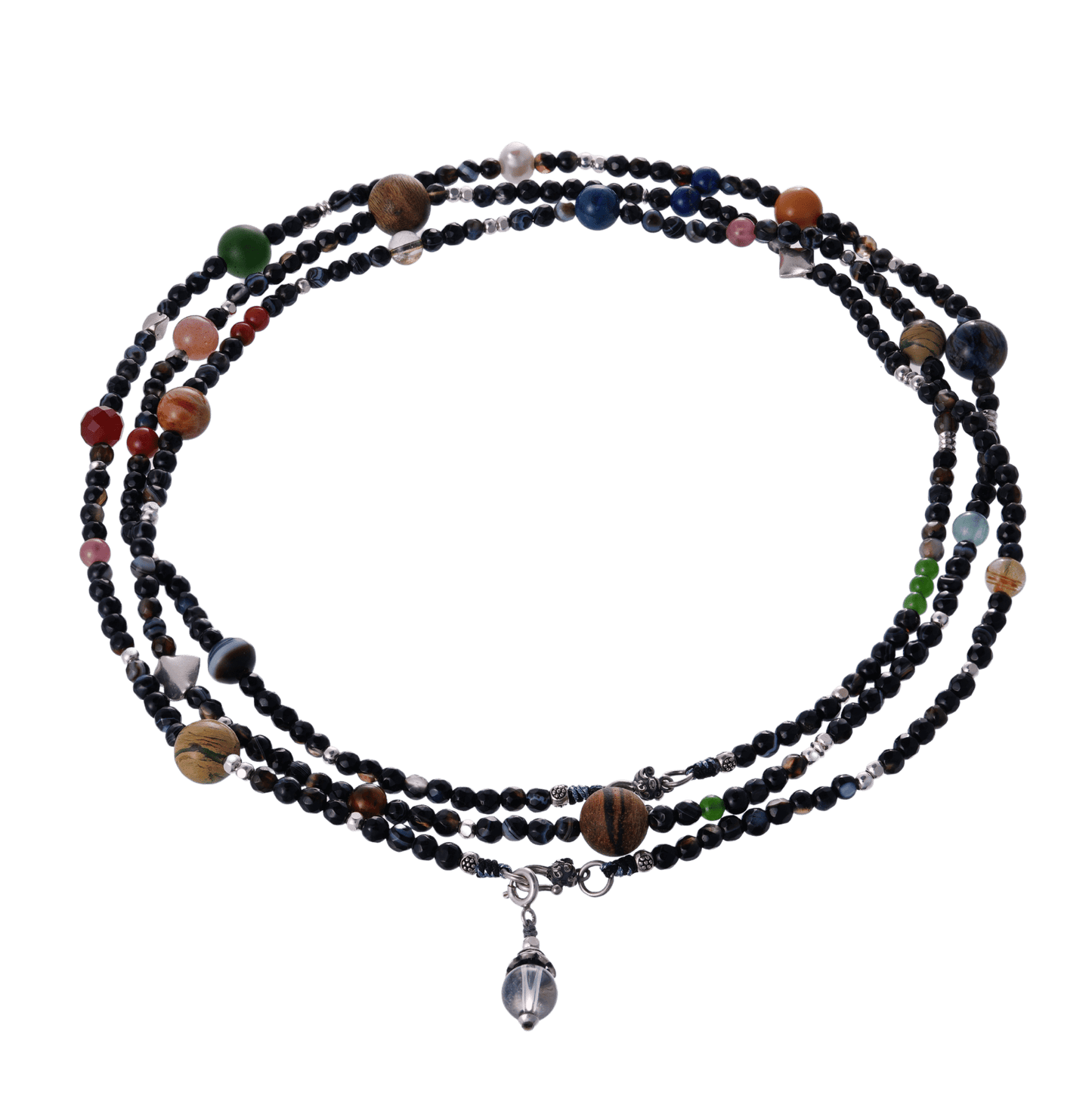 Celestial Orbit – Multifunctional Gemstone Crossbody Necklace Set - Necklaces - ZODORI