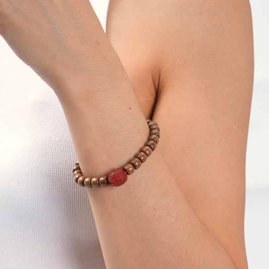 Guardian Spirit – Glossy Abelia & Carnelian Bracelet - Bracelets - ZODORI