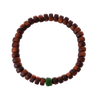 Inner Light – Bodhi Cypress & Glazed Glass Bracelet - Bracelets - ZODORI