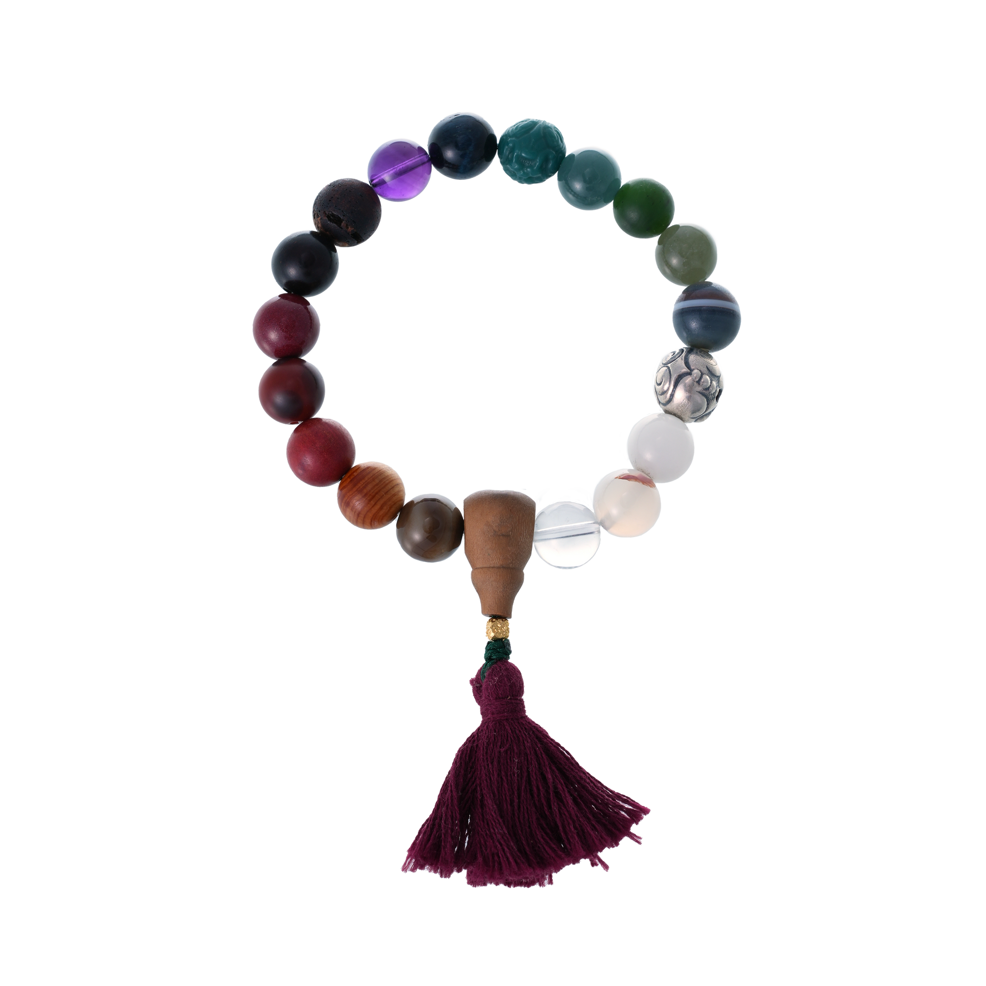Journey of Life – Multi - Stone Mala Bracelet - Bracelets - ZODORI