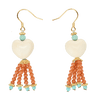Mammoth Heart Eardrop - Earrings - ZODORI