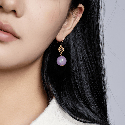 Moonlit Hope Fluorite Earrings - Earrings - ZODORI