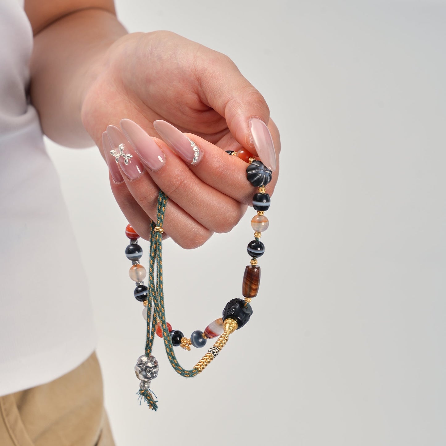Path of Healing – Mixed Gemstone & Bodhisattva Beads Hand Mala - Prayer Beads - ZODORI