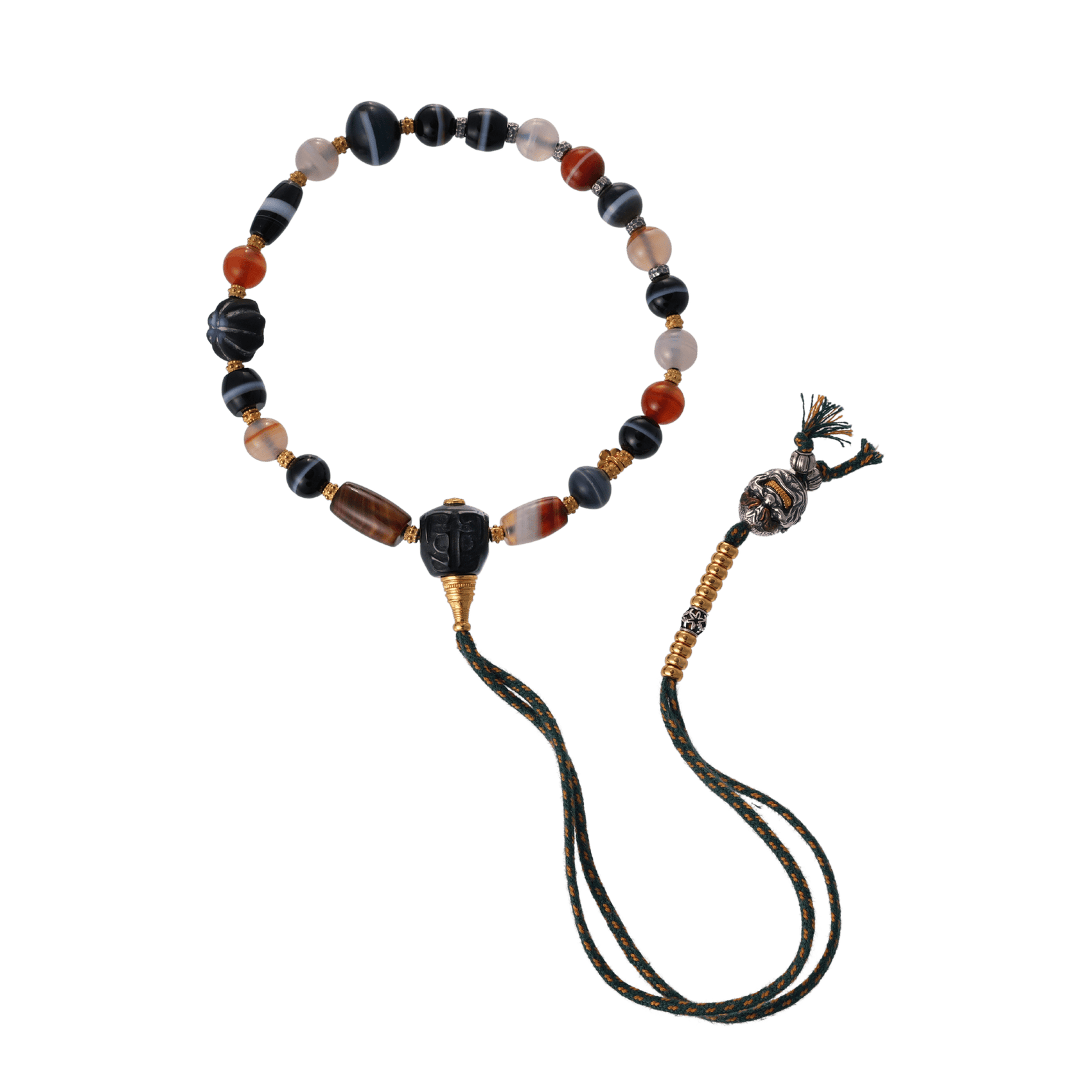 Path of Healing – Mixed Gemstone & Bodhisattva Beads Hand Mala - Prayer Beads - ZODORI