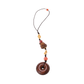 Peaceful Red — Versatile Charm Pendant with Red Beads & Carved Fox - Ornaments - ZODORI