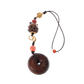 Peaceful Red — Versatile Charm Pendant with Red Beads & Carved Fox - Ornaments - ZODORI