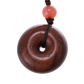 Peaceful Red — Versatile Charm Pendant with Red Beads & Carved Fox - Ornaments - ZODORI