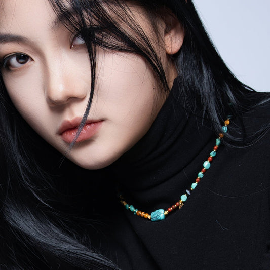 Riverscape Choker & Double - Wrap Bracelet - Necklaces - ZODORI