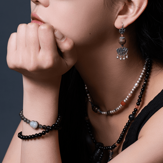 Silver & Red Agate Necklace for Everyday Elegance - Necklaces - ZODORI