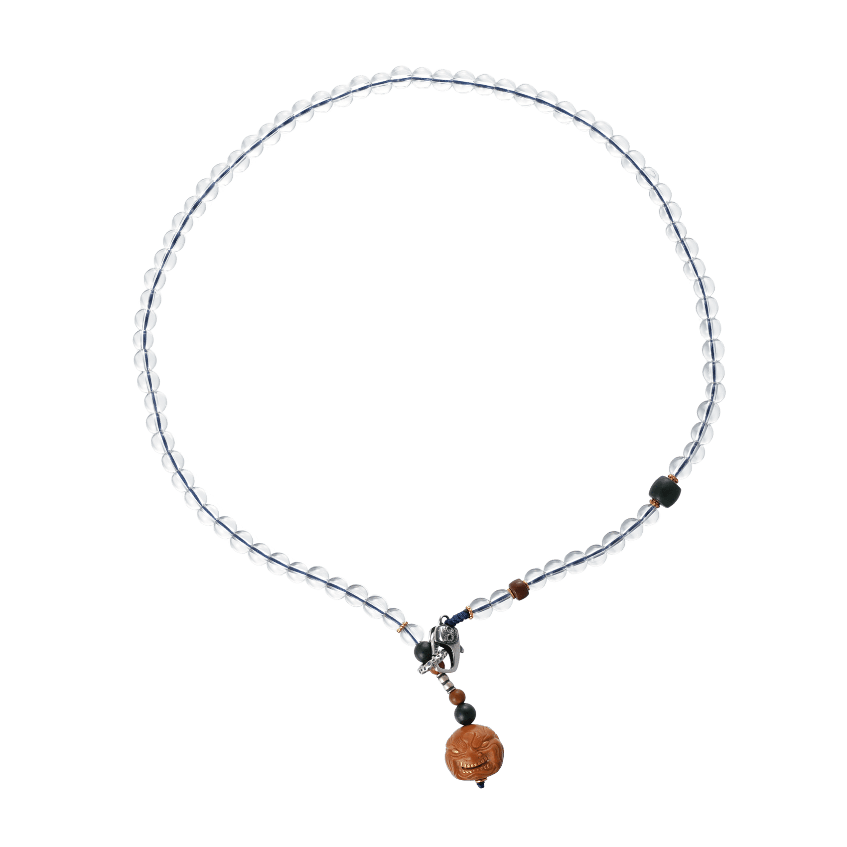 Untamed Clarity – White Quartz Charm Necklace - Necklaces - ZODORI