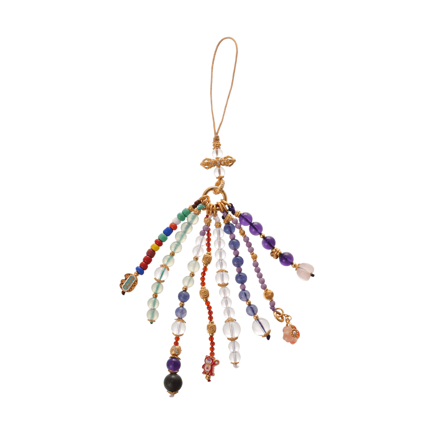 Vivid Harmony – Multi - Gemstone Crystal Charm Clip - Ornaments - ZODORI