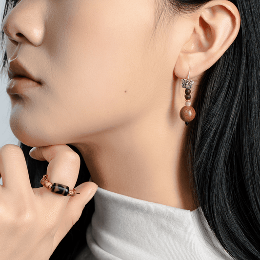 Windborn Fragrance Bead Earrings - Earrings - ZODORI
